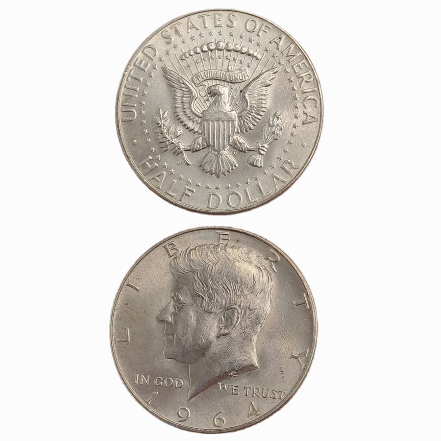 1964 United States .900 SILVER ½ Dollar "Kennedy Half Dollar"