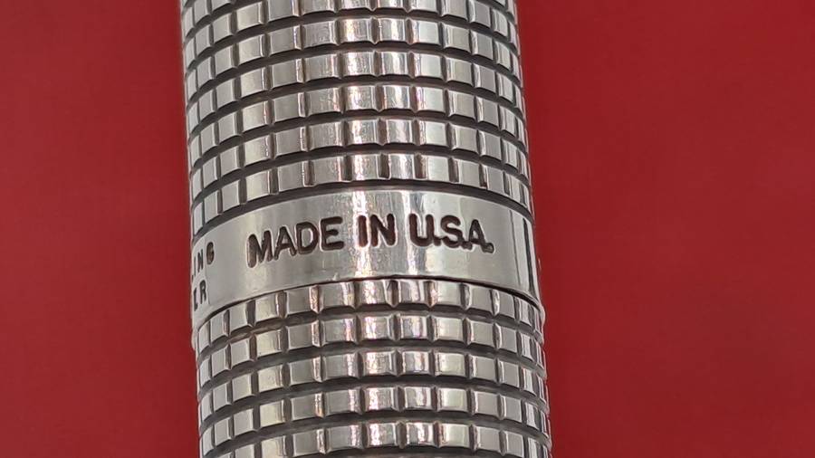 Rare Vintage Parker 75 Sterling Silver Fountain Pen with 14kt Gold Nib