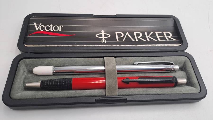 Vintage Parker Vector with 60cm Telescopic Pointer Stick in case