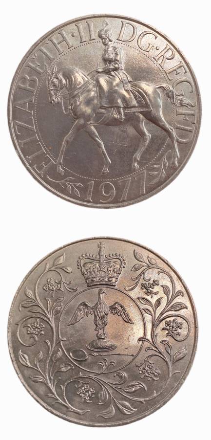 1977 United Kingdom - 25 New Pence - Elizabeth II Silver Jubilee