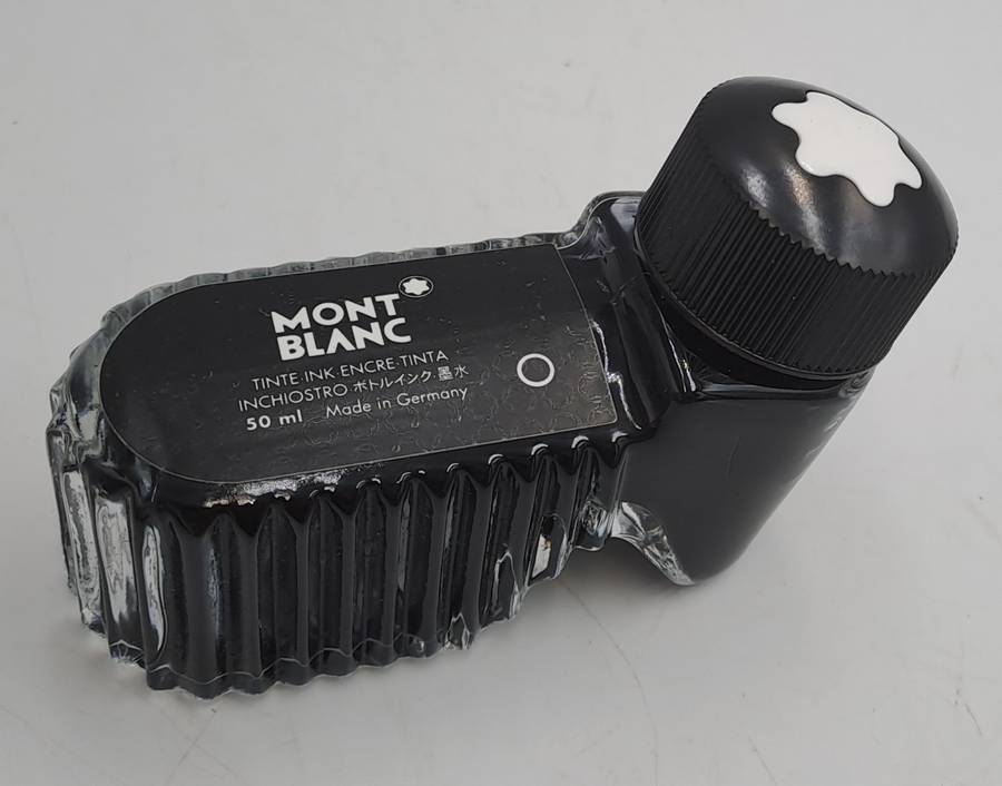 Pre-owned Mont Blank 50ml Black Ink -Still Full