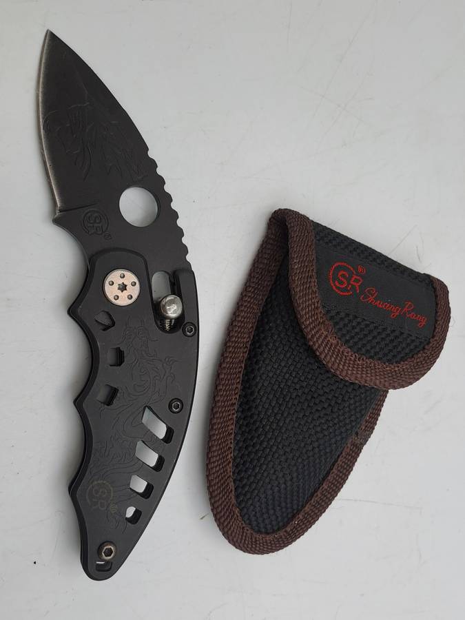 CSR Claw Folding Knife in pouch