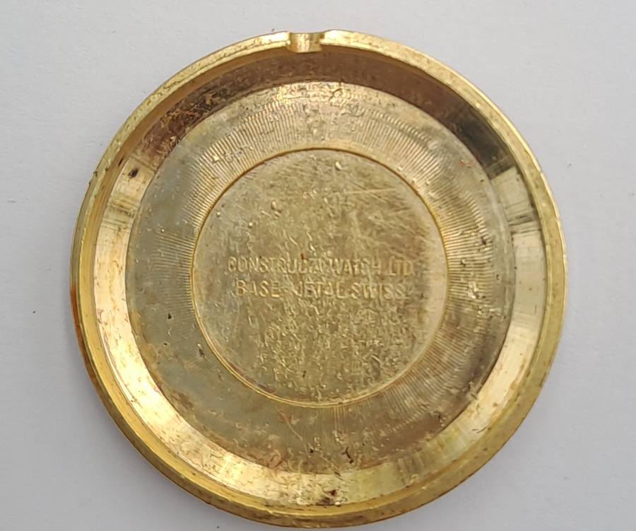 Vintage 1060's Swiss LAMAR Gold Tone Pendant windup watch -Roman Numerals- see condition