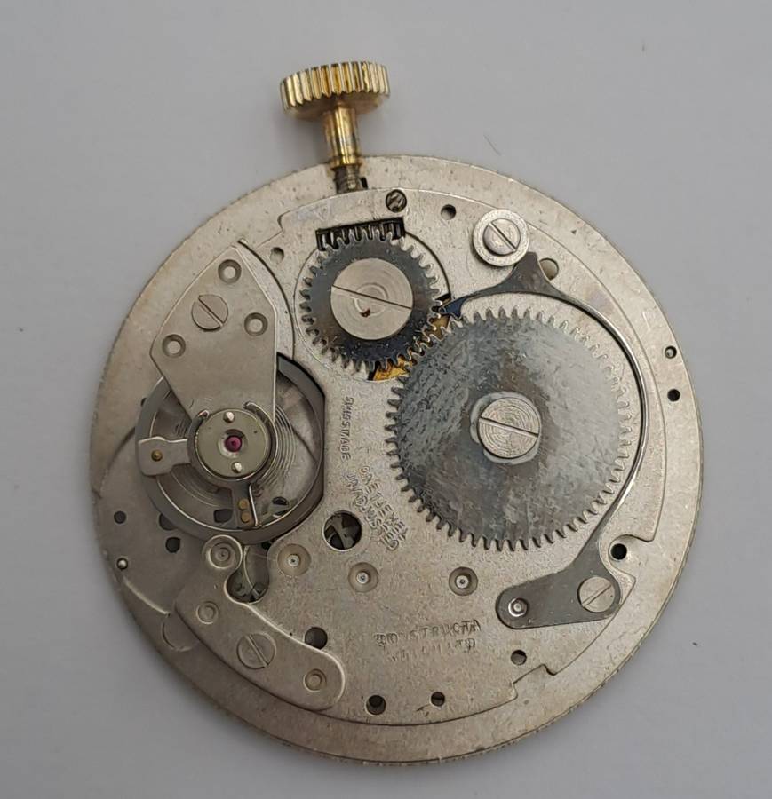Vintage 1060's Swiss LAMAR Gold Tone Pendant windup watch -Roman Numerals- see condition