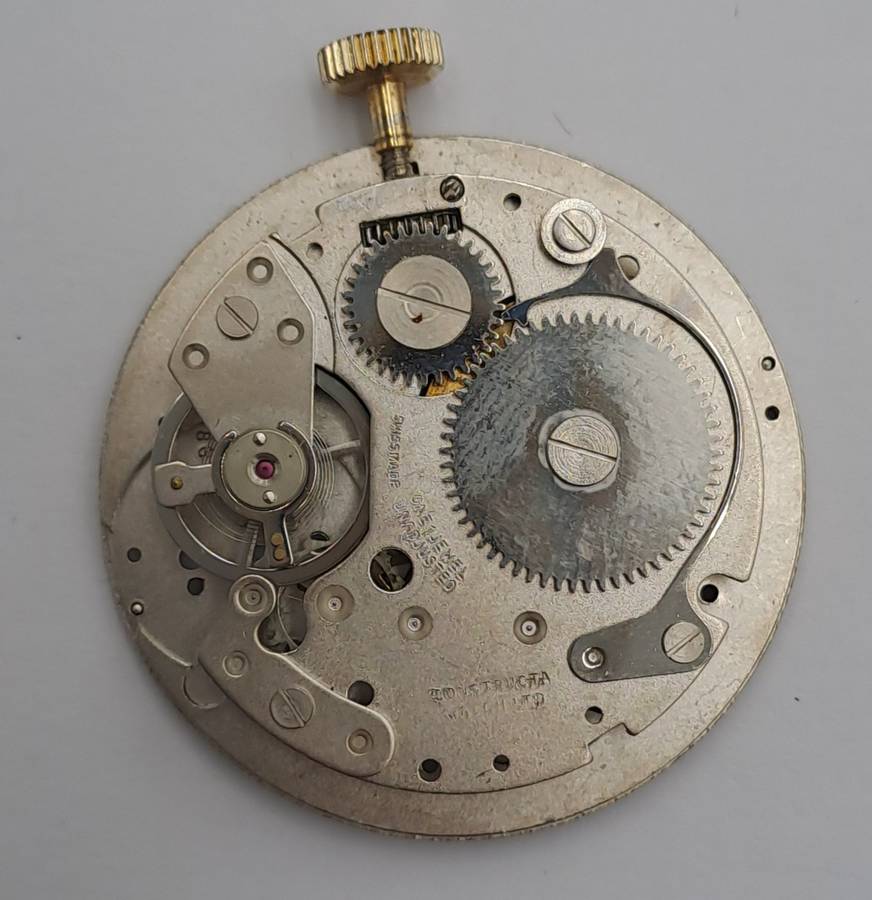 Vintage 1060's Swiss LAMAR Gold Tone Pendant windup watch -Roman Numerals- see condition