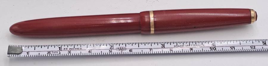 Vintage Ladies Parker 14kt Gold Nib Fountain Pen with squuese Converter -INK tested- 12,5cm