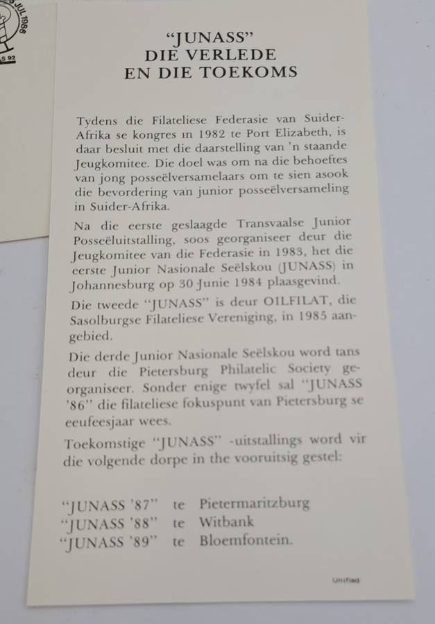 1986 RSA Pietersburg Centenary Commemorative Cover(1 available)