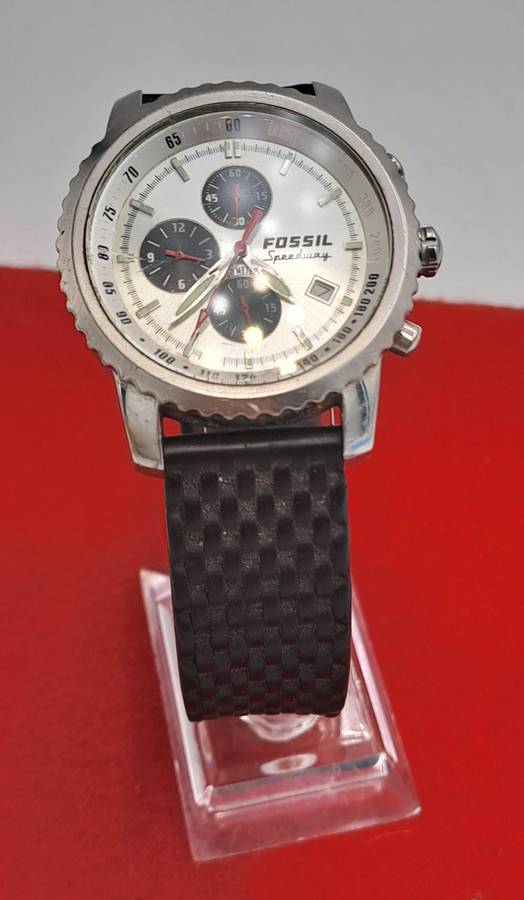 Pre-Owned Fossil Blue Speedway Mens Quartz 100m Watch -