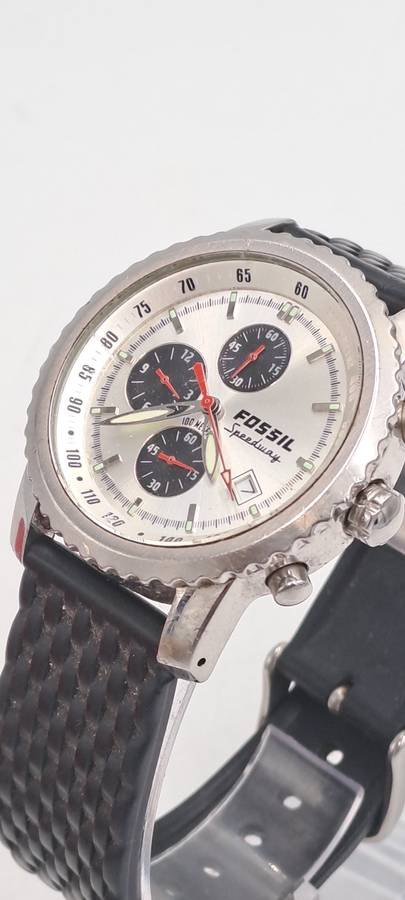 Pre-Owned Fossil Blue Speedway Mens Quartz 100m Watch -