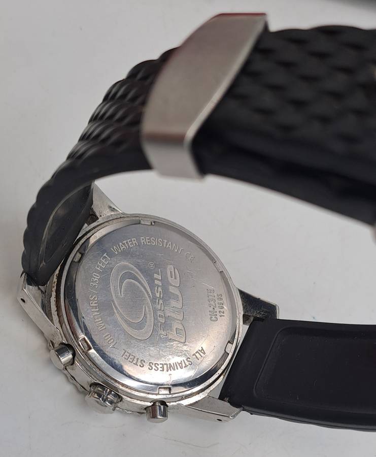 Pre-Owned Fossil Blue Speedway Mens Quartz 100m Watch -