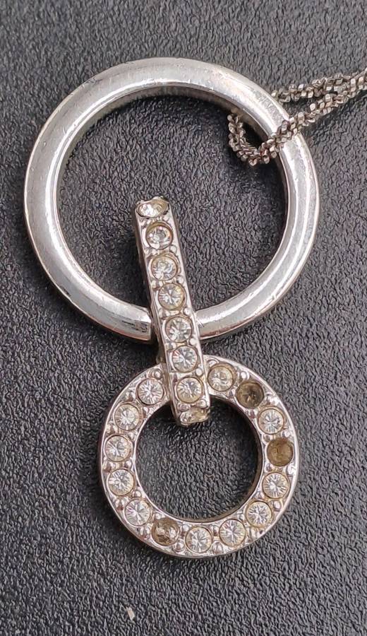 Swarovski Crystal Pendant with 80cm Sterling silver Chain
