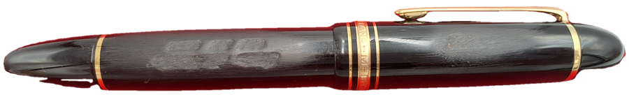 Pre-Owned Mont Blanc Fountain Pen with 4810 18kt 750 Gold Nib-Barrel and Cap DAMAGED