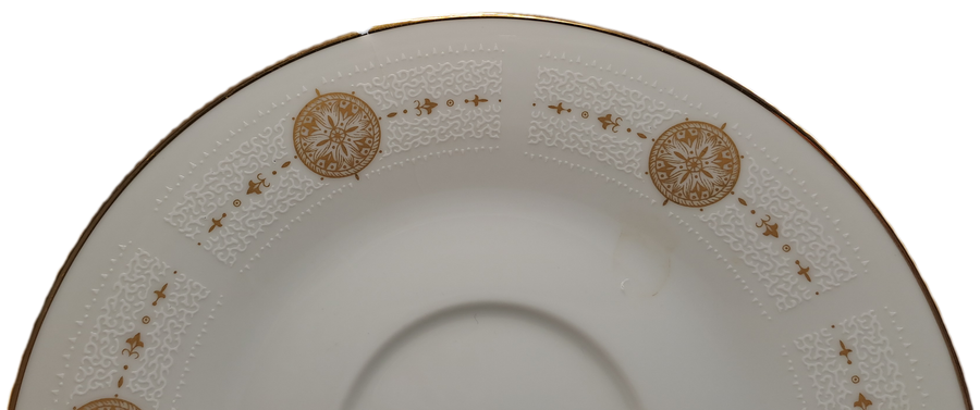 18pc Vintage 1967 to 1980 Noritake 6808 Sovereign (6 Tea Trio's)- ..still in Box one saucer chipped