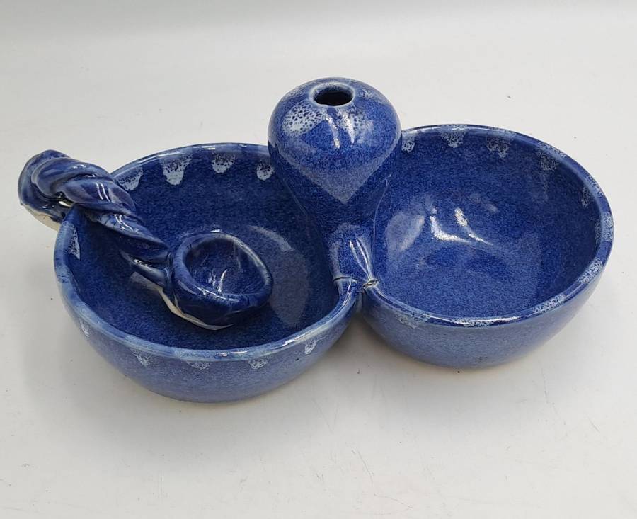 Vintage Ceramic double dish with Spoon