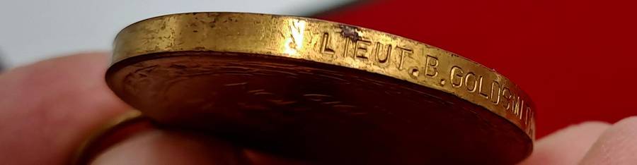 WWI British Victory Medal Awarded to Lieut. B.Goldsmith