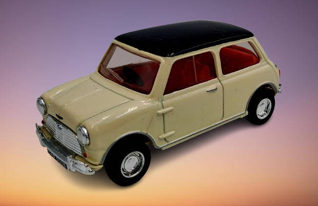1990-Matchbox Dinky Collection DY-21 `1964 Austin Mini Cooper S in Box
