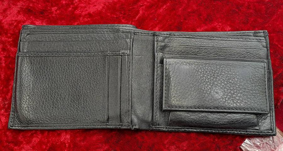 Pre-Owned Men's Black Leather Wallet Branded ABSA PRIVATE BANK