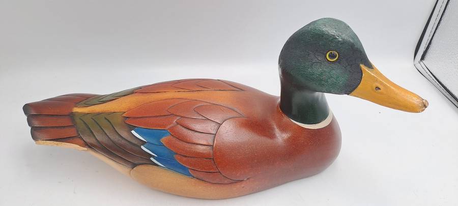 Knysna Feathers Gallery -Limited Edition No 529 of 2000 MALLARD DRAKE Hand Crafted and Painted