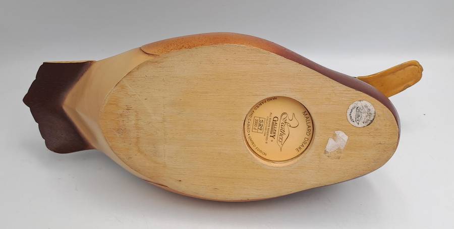 Knysna Feathers Gallery -Limited Edition No 529 of 2000 MALLARD DRAKE Hand Crafted and Painted