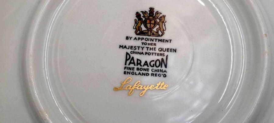 Vintage Paragon Lafayette Tea Trio- By appointment  to the Queen-