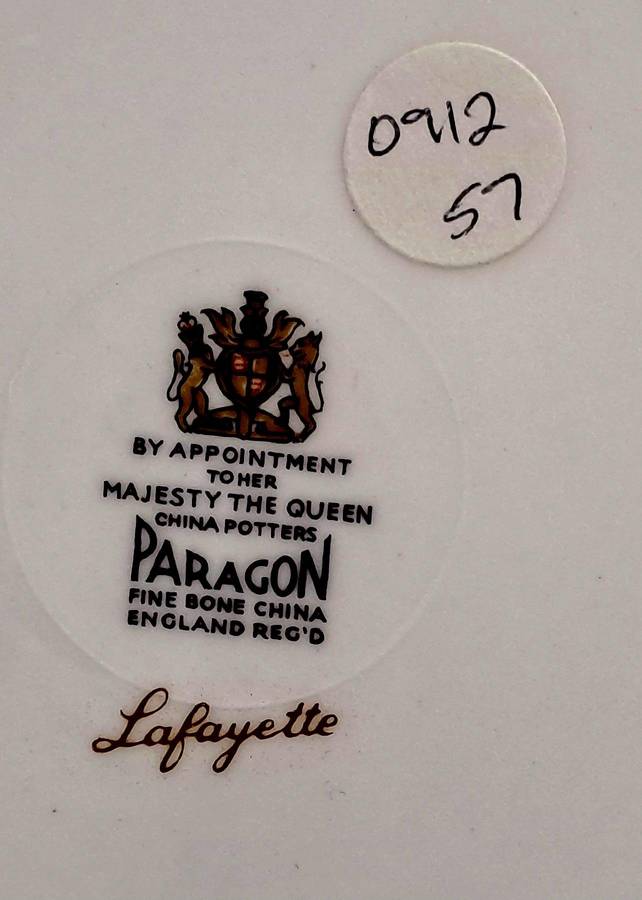 Vintage Paragon Lafayette Tea Trio- By appointment  to the Queen-