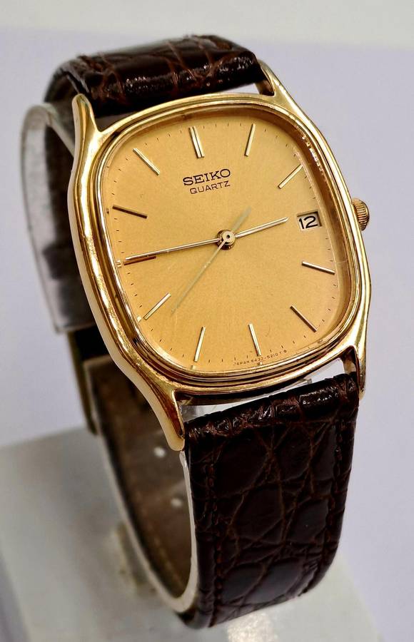 Pre-Owned Gold Tone Seiko Quartz watch -Working