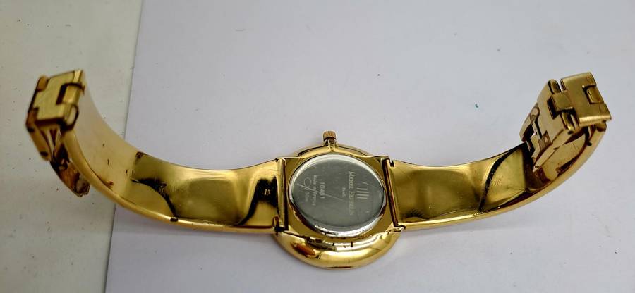Pre-owned Ladies Michel Herbelin Paris rolled gold watch in Box with Booklet used condition