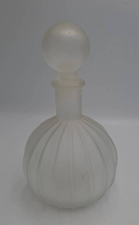 Vintage 1960's Empoli Glass Bottle with Stopper,made in Italy,