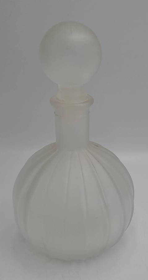 Vintage 1960's Empoli Glass Bottle with Stopper,made in Italy,