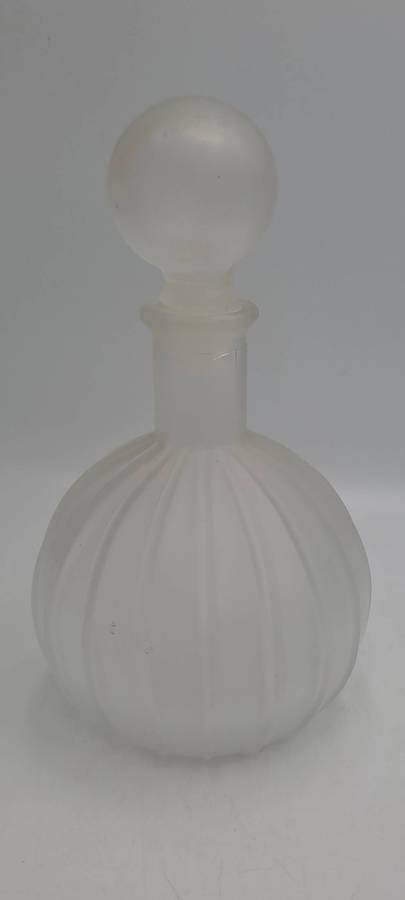 Vintage 1960's Empoli Glass Bottle with Stopper,made in Italy,