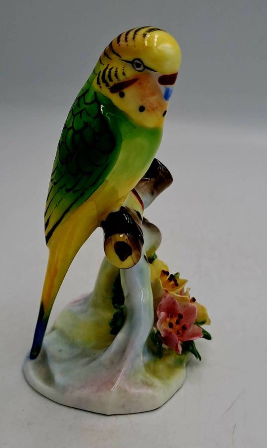 Rare Royal Doulton Bird Figurine, Budgerigar