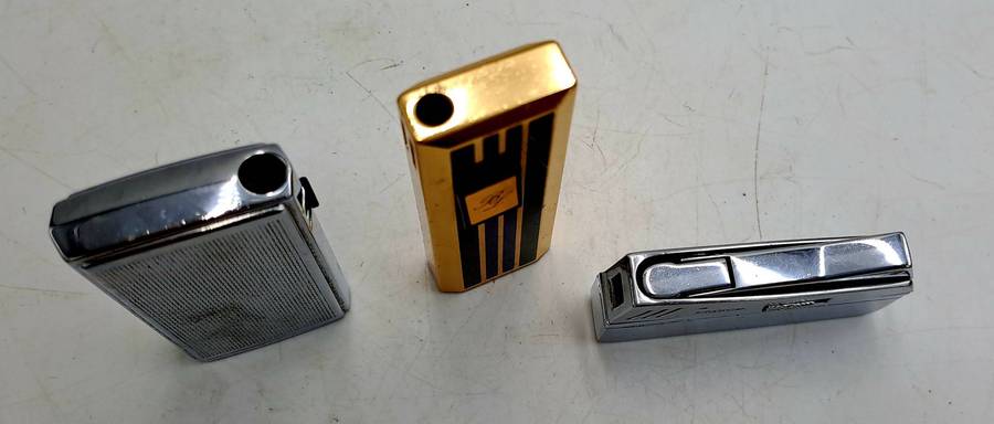 3 Vintage Lighters -Not Working -sold as is- Ronson , Prince and Brother Light