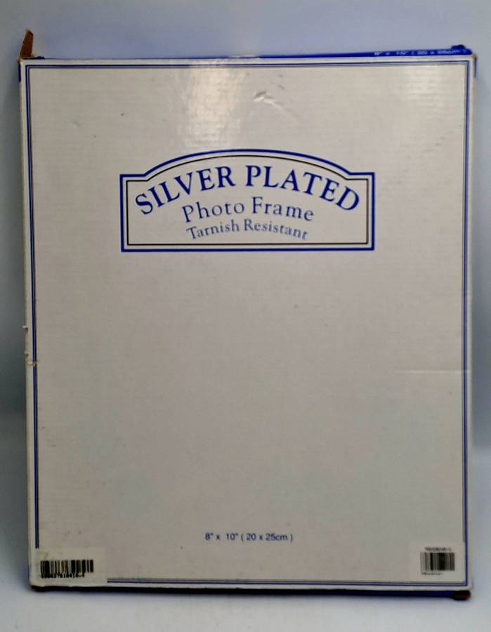 Silver Plated Photo Frame 20x25cm Hand Polished & Laquer Coated-Boxed-Tarnish Resistand