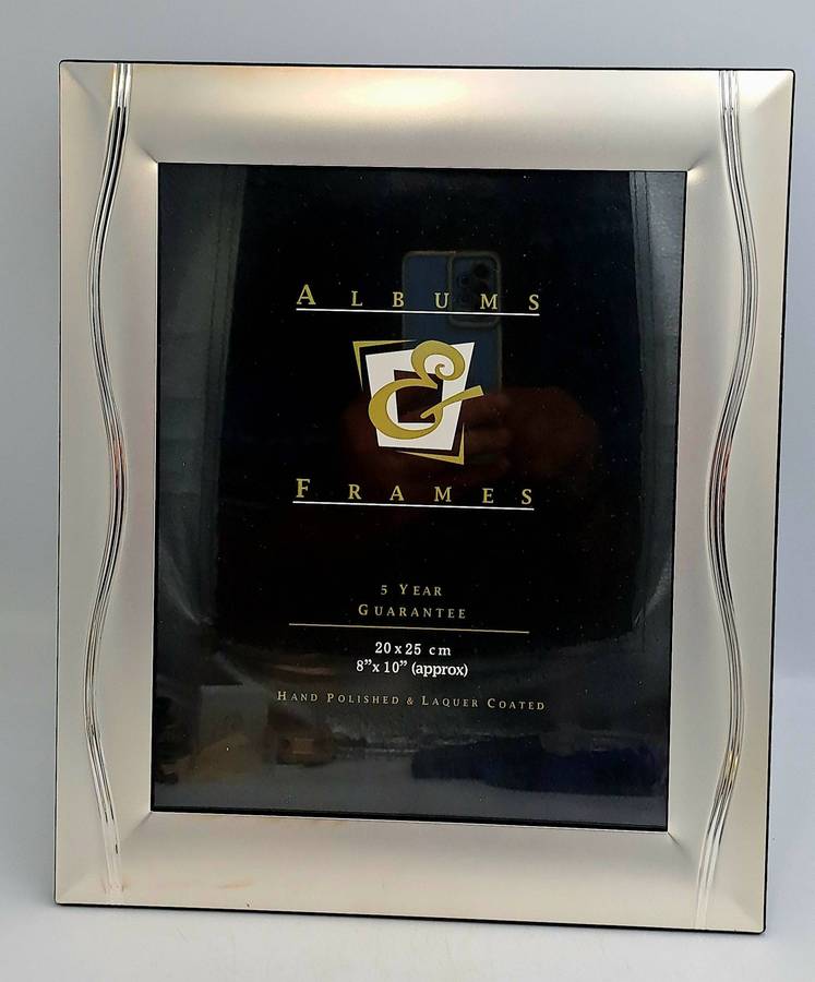 Silver Plated Photo Frame 20x25cm Hand Polished & Laquer Coated-Boxed-Tarnish Resistand