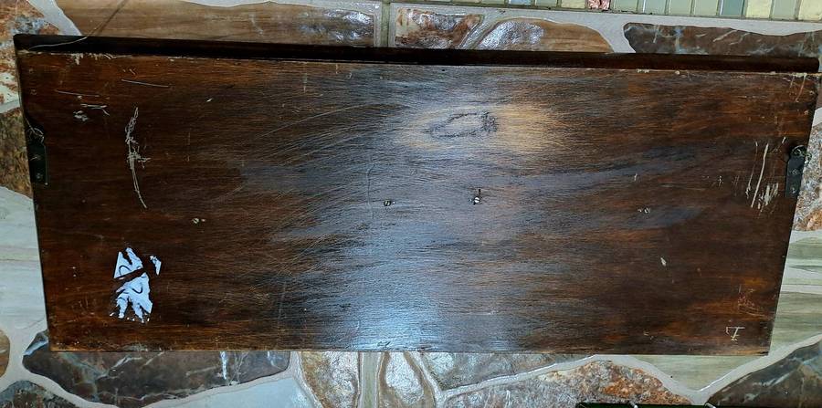 Large Antique wood Plaque -Wedding-  73cm x 31cm x 5cm