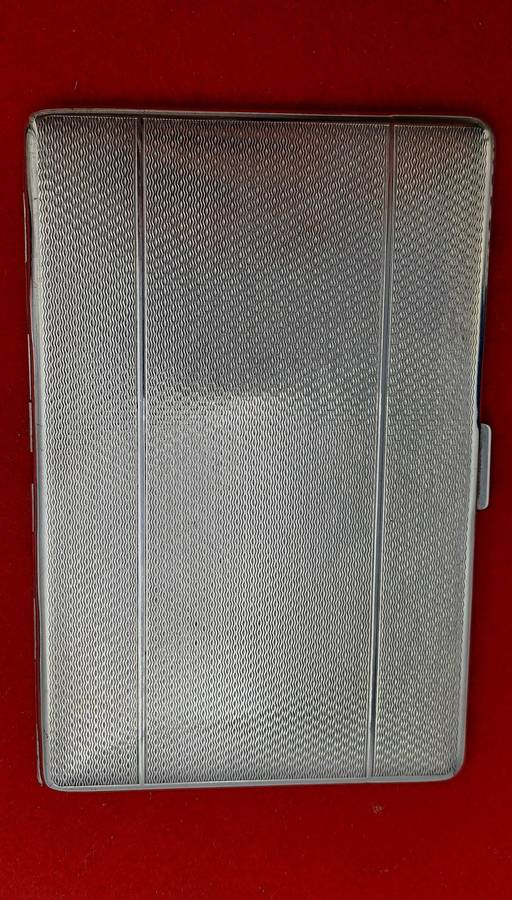 Vintage 1950`s Silver Plated Cigarette Case from Yeoville Boys school -engraved