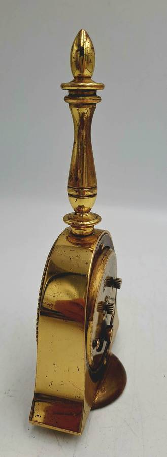 Vintage Swiss made Swiza Brass Bell Shape Alarm Clock-Working