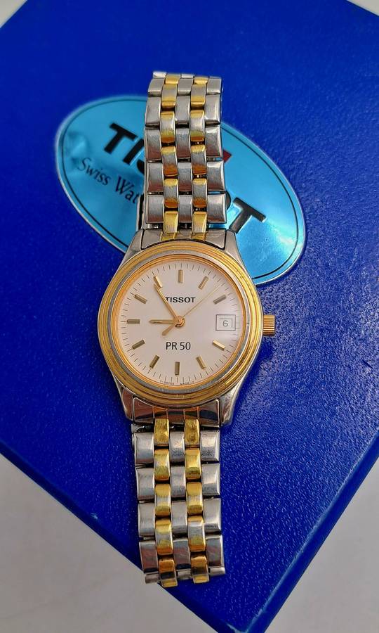 Original Pre-Owned ladies Tissot PR50 Quartz Watch -Working boxed