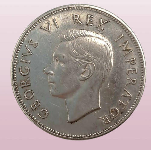 1939 South Africa .800 Silver 2½ Shillings - George VI Rex Imperator (ONLY 132897 Minted)