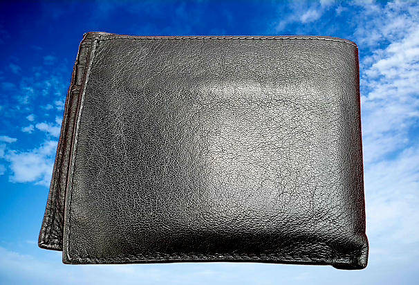 Pre-Owned Men's Black Leather Wallet Branded ABSA PRIVATE BANK