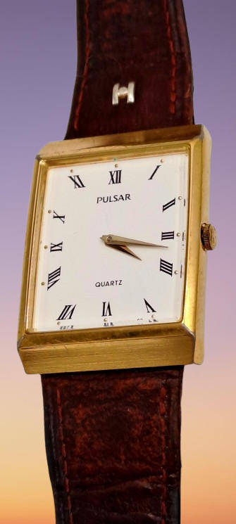 Pre-Owned Vintage Pulsar Tank Y130-2580 Watch -Working -Japan Movt. Unisex