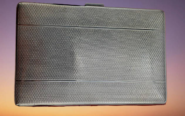 Vintage 1950`s Silver Plated Cigarette Case from Yeoville Boys school -engraved