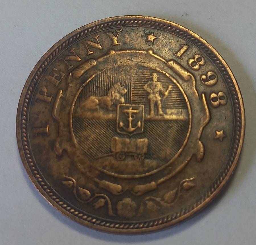 1898 ZAR Kruger 1 penny.