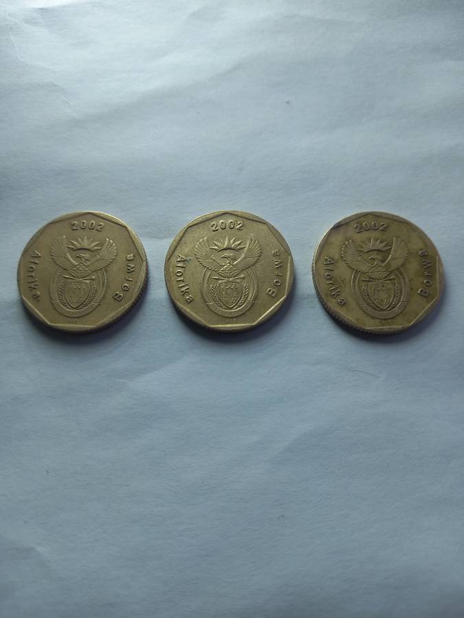 50 Cent RSA Soccer 2002 coin