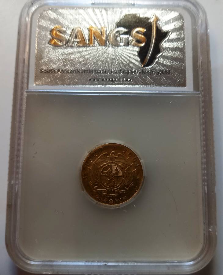 ZAR 1894 Kruger half pound Gold, Graded XF45