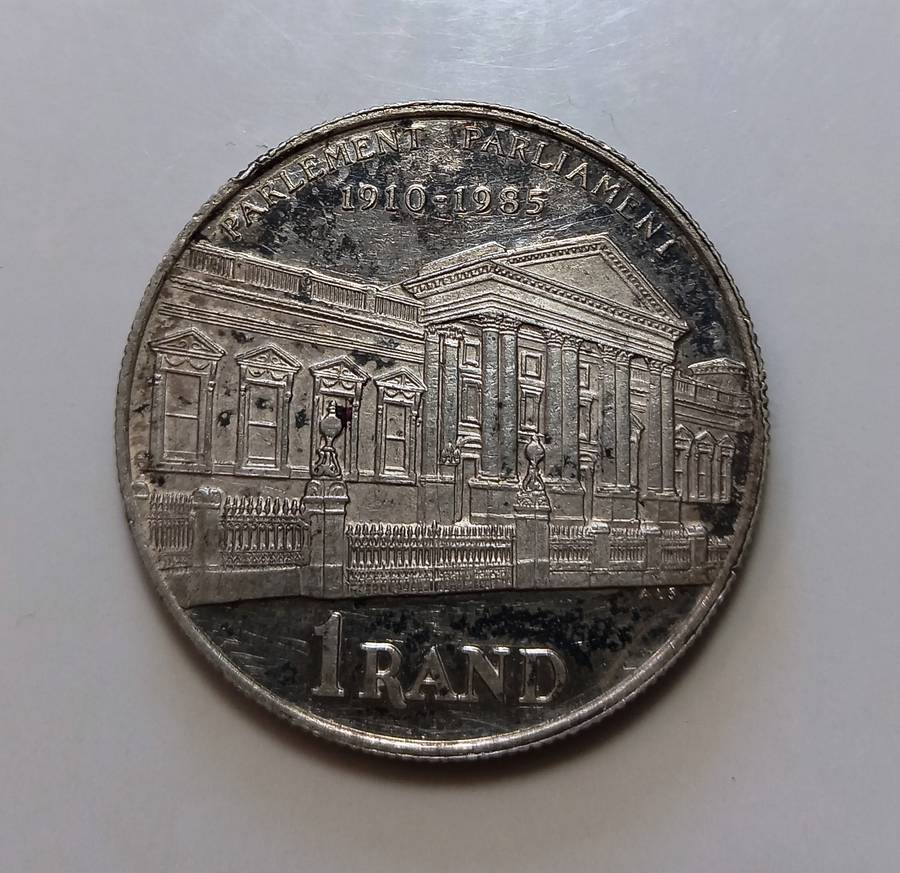 RSA 1 Rand Silver, Parliament.