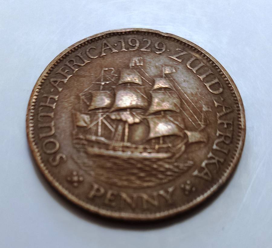 1929 Union of SA, 1 Penny