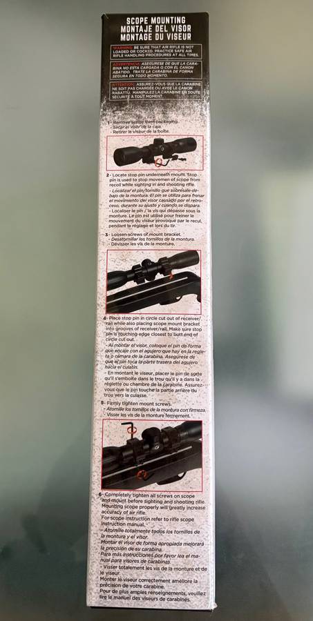 GAMO LC4X32WR air rifle scope with rings