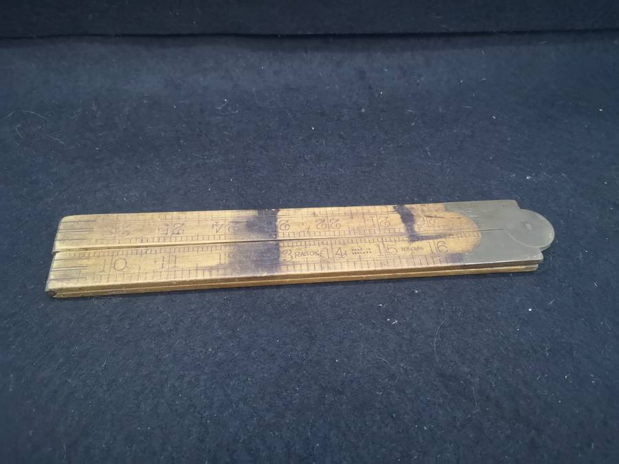 Vintage Rabone wooden measuring stick/ruler