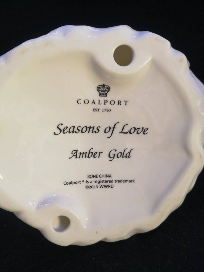 Coalport Classic Seasons of love Amber Gold